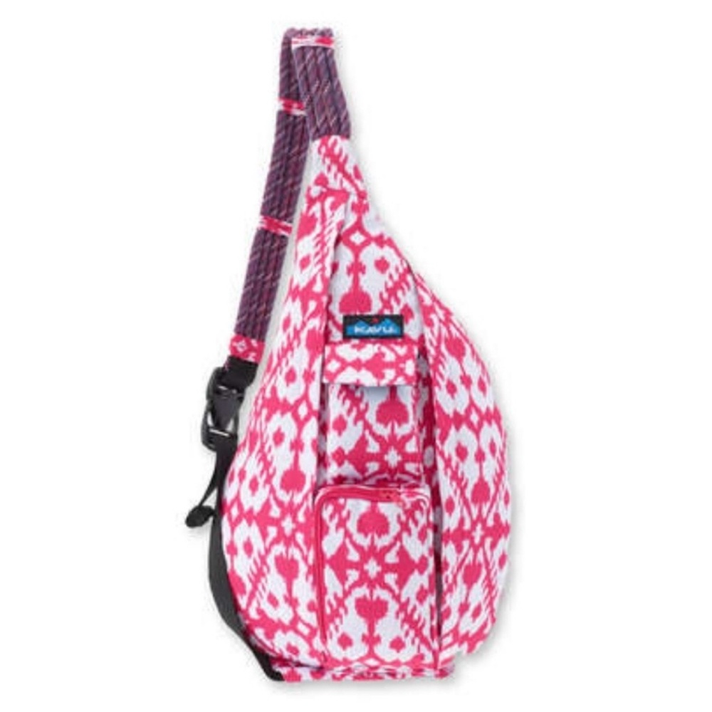 Kavu Pink and White Patterned Backpack